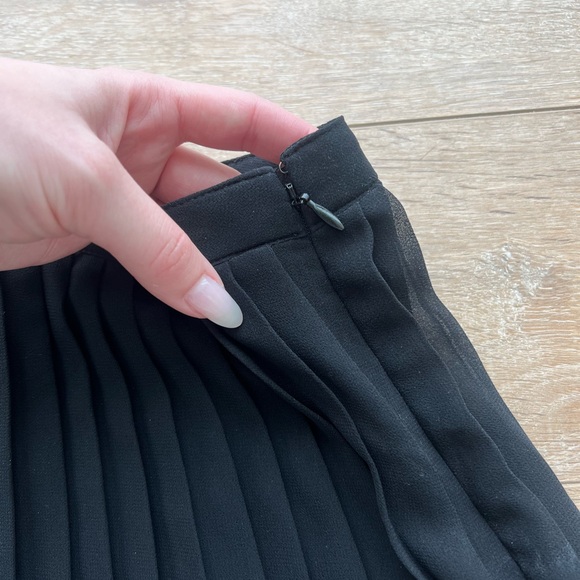Ariztia Wilfred Pleated Chiffon Mini Skirt - Picture 3 of 5